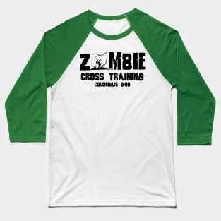 Zombie Columbus Ohio Black Baseball T-Shirt